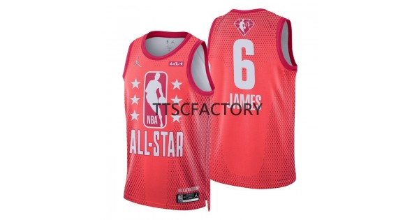 Maillot NBA LeBron James All-Star Rouge Taille L - Occasion, équipe All-Star, Pour Homme